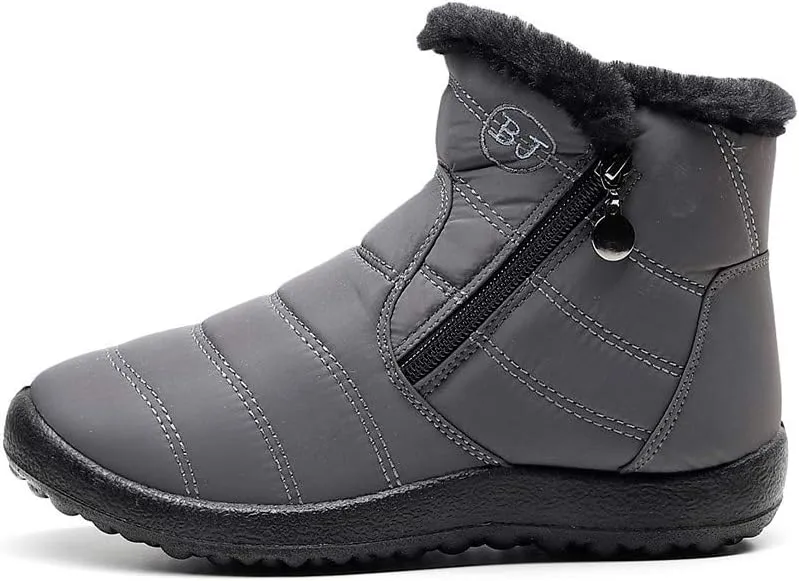 Women Winter Boots Waterproof Short Snow Boots Ladies Womens Snow Boots Winter Fur Lined Ankle Boot Snow Boot for Women Short Platform Boots Men Mens Snow Booties