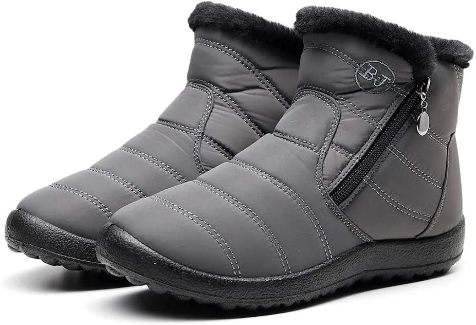 Women Winter Boots Waterproof Short Snow Boots Ladies Womens Snow Boots Winter Fur Lined Ankle Boot Snow Boot for Women Short Platform Boots Men Mens Snow Booties