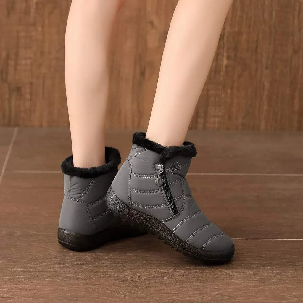 Women Winter Boots Waterproof Short Snow Boots Ladies Womens Snow Boots Winter Fur Lined Ankle Boot Snow Boot for Women Short Platform Boots Men Mens Snow Booties