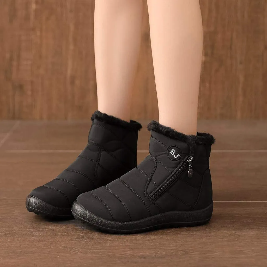 Women Winter Boots Waterproof Short Snow Boots Ladies Womens Snow Boots Winter Fur Lined Ankle Boot Snow Boot for Women Short Platform Boots Men Mens Snow Booties