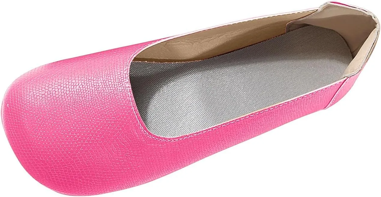 Women's Casual Loafers Cute Slip On Comfort Walking Flats Leather Driving Dress Shoes Fashion Closed Toe Boat Shoes