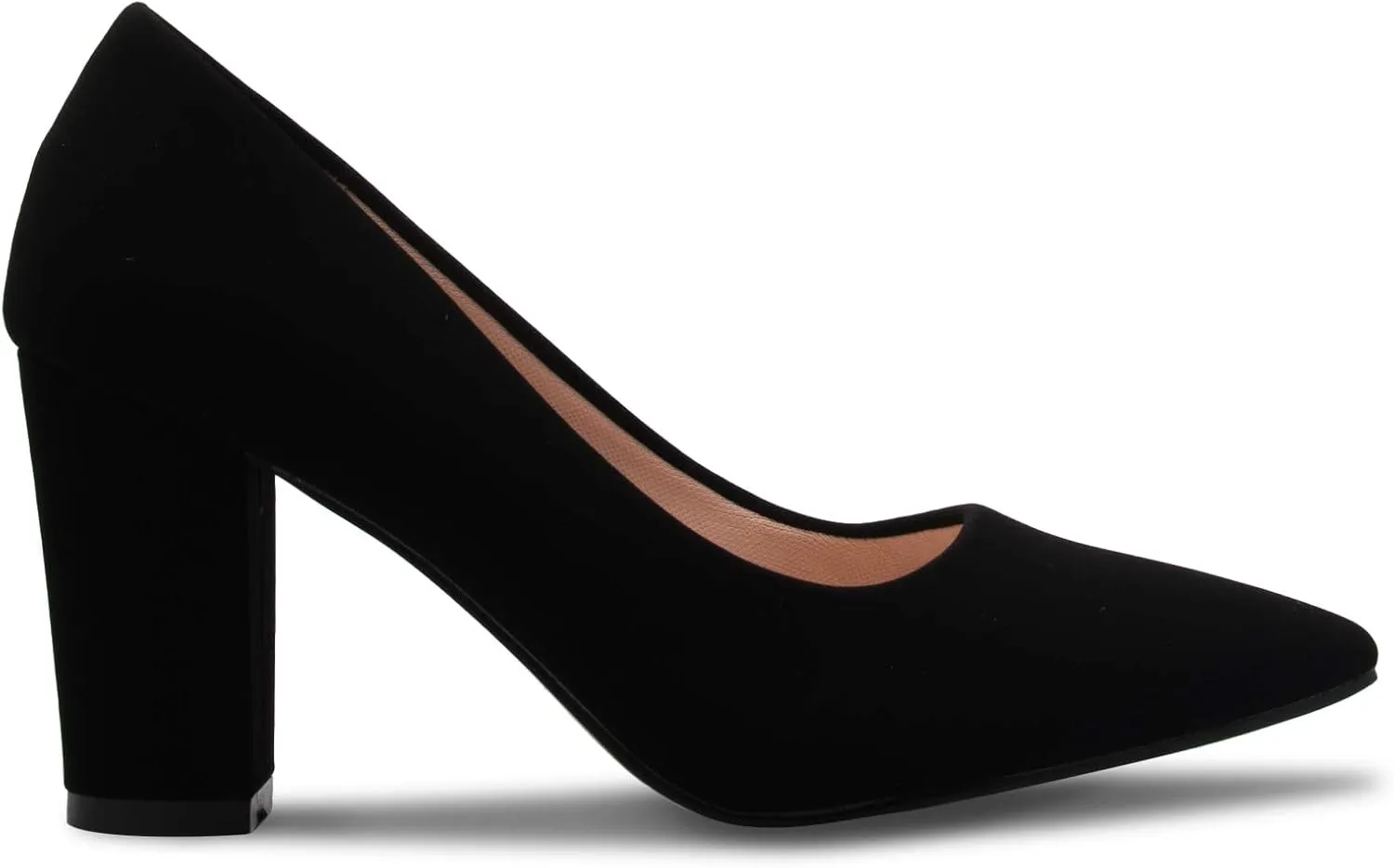 Women's Classic Pointed-Toe Elegant Pumps Low Block Heel - Adorable, Comfortable