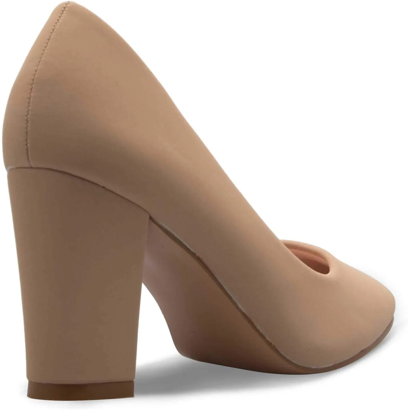 Women's Classic Pointed-Toe Elegant Pumps Low Block Heel - Adorable, Comfortable