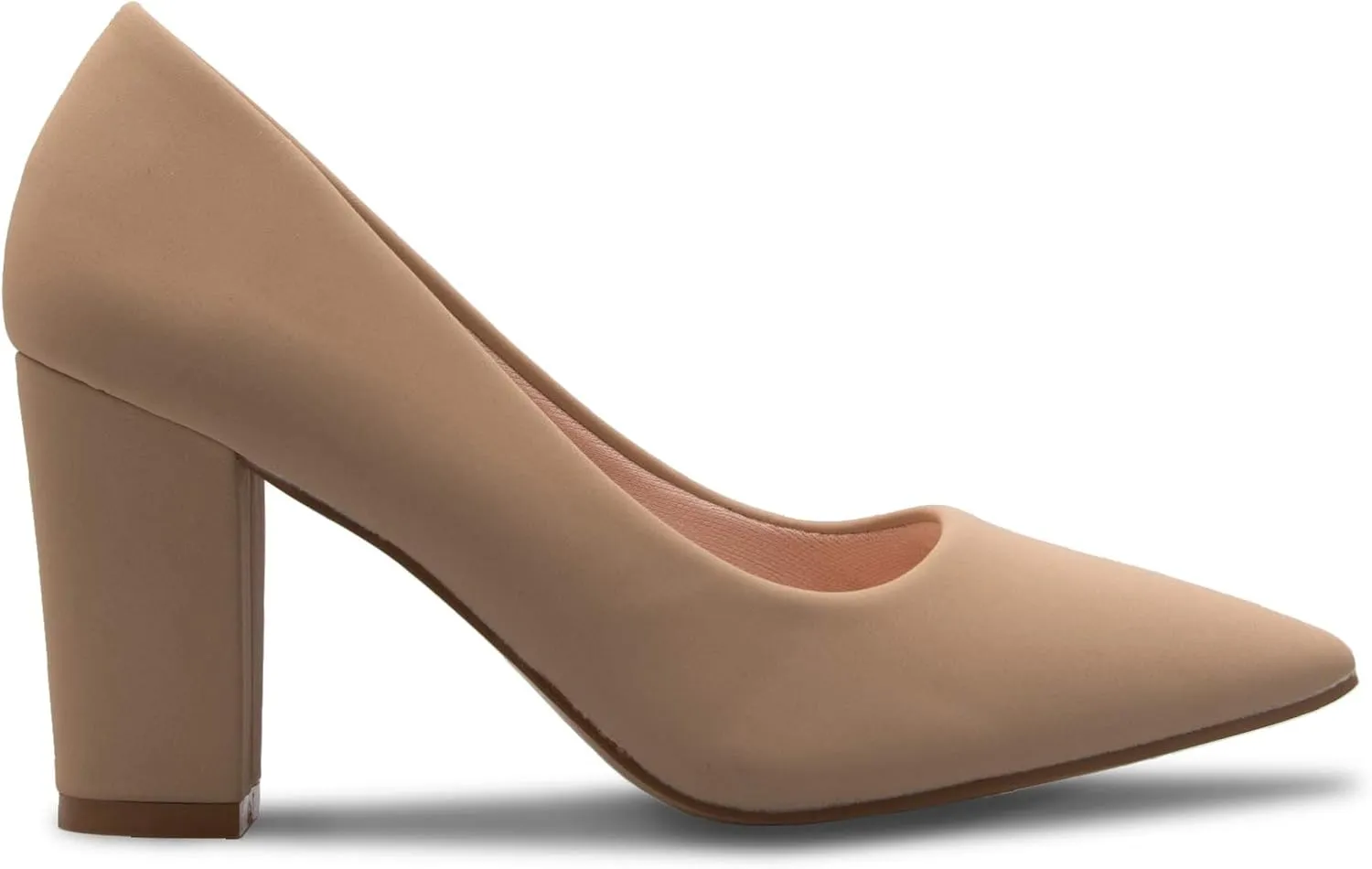 Women's Classic Pointed-Toe Elegant Pumps Low Block Heel - Adorable, Comfortable