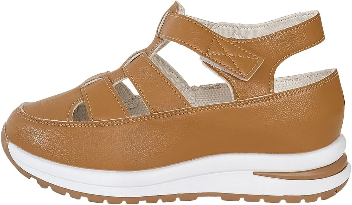Womens Platform Sandals Wedge Ankle Strap Closed Toe Sandals Ankle Strap Sandal Casual Bohemia Gladiator Outdoor Wedges Casual Summer Beach Shoes