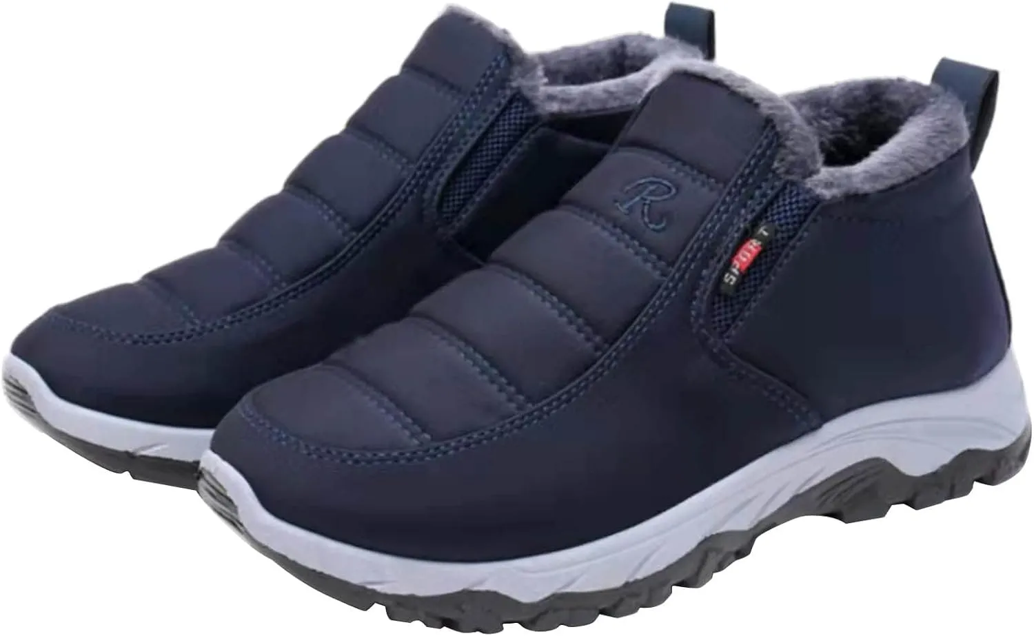 Women's Snow Boots with Heels Snow Shoe Boots for Ladies Winter Snow Zip Up Boots for Women Fur Lined Women's Slip On Boot Winter Orthopedic Shoes for Women Mens Snow Booties
