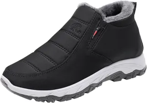 Women's Snow Boots with Heels Snow Shoe Boots for Ladies Winter Snow Zip Up Boots for Women Fur Lined Women's Slip On Boot Winter Orthopedic Shoes for Women Mens Snow Booties