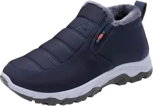 Women's Snow Boots with Heels Snow Shoe Boots for Ladies Winter Snow Zip Up Boots for Women Fur Lined Women's Slip On Boot Winter Orthopedic Shoes for Women Mens Snow Booties