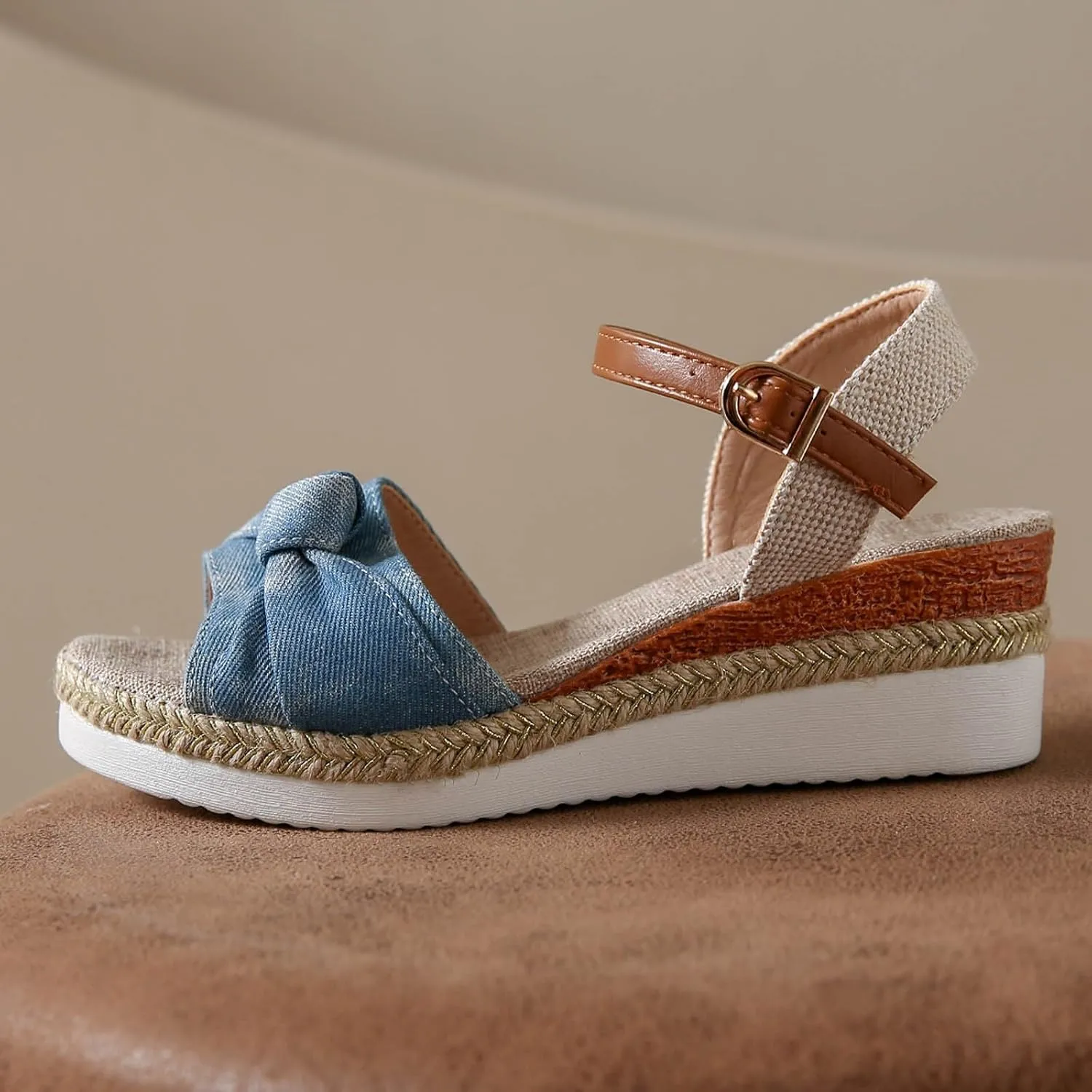 Womens Wedge Sandals Comfortable Summer Platform Casual Dress Women Sandal Espadrille Dressy Wedge Sandals