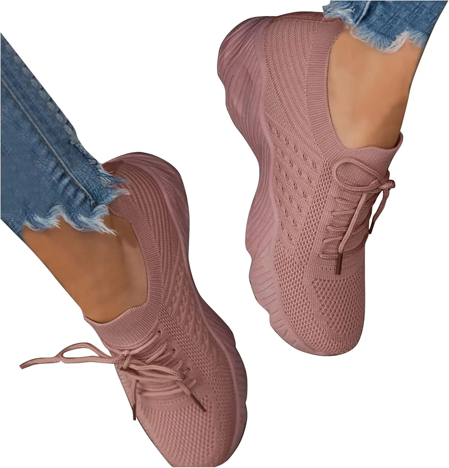 Women's Woven Orthopedic Breathable Soft Shoes Non Slip Work Shoes Women Jogging Slip On Shoes Casual Dress Sneakers Black Tennis Shoe Loafers Dress Shoe