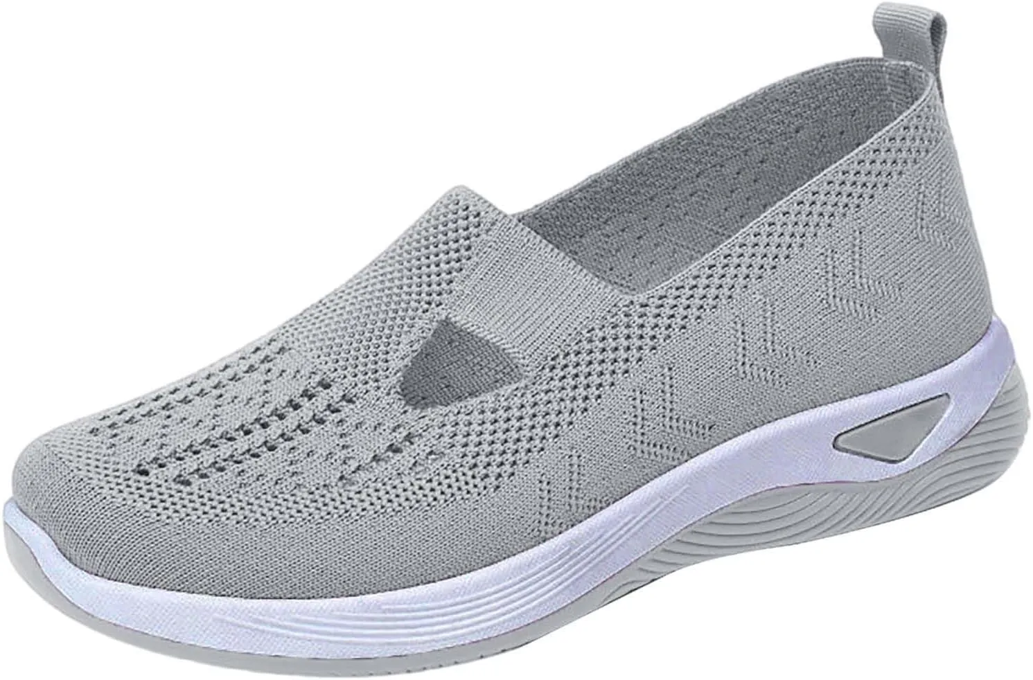 Women's Woven Orthopedic Breathable Soft Shoes Running Shoes for Women Comfortable Business Casual Shoes Chunky Sneakers Steel Toe Tennis Shoe Loafers Casual Slip On