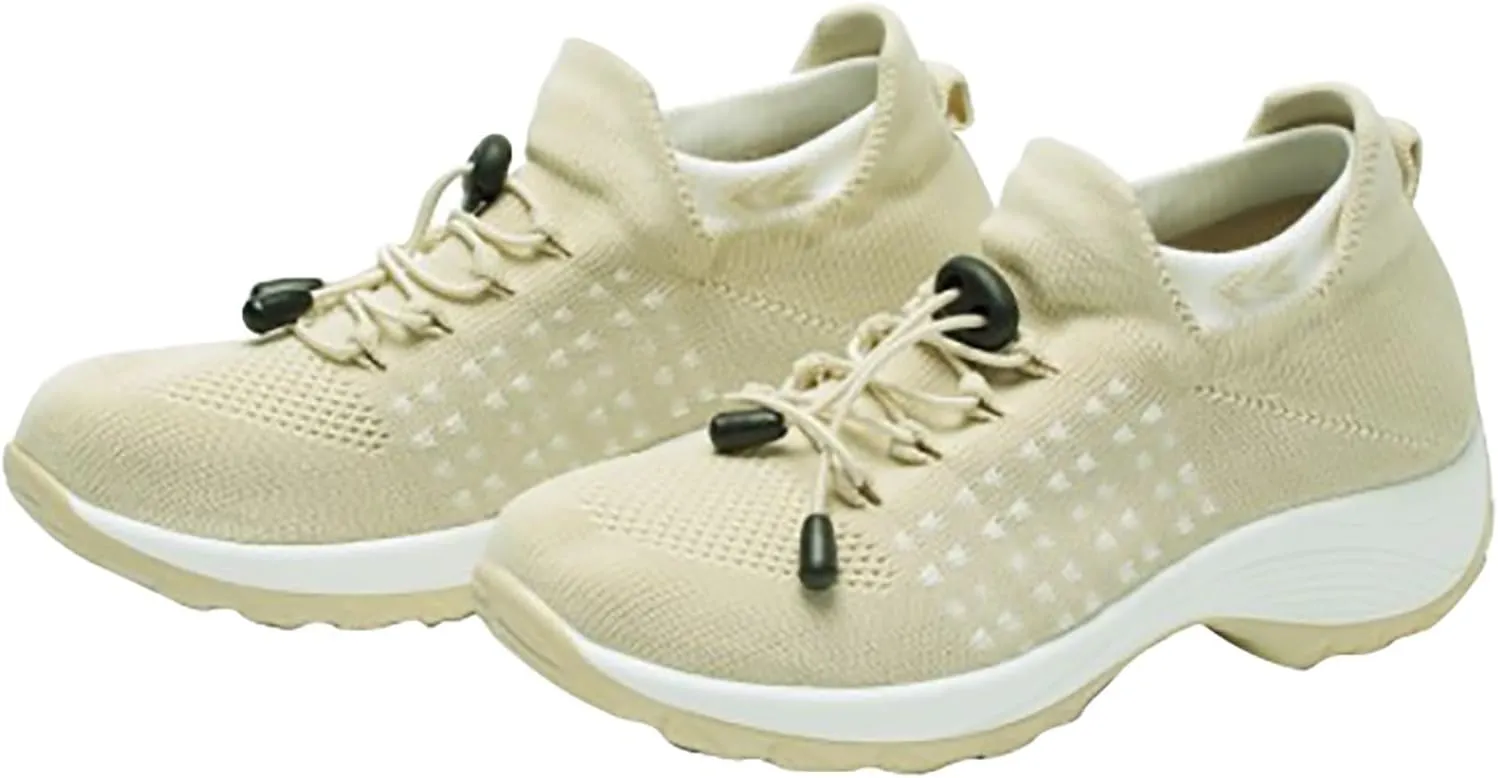 Women's Woven Orthopedic Breathable Soft Shoes Tennis Shoes Womens Fashion Casual Slip On Shoes Men's Fashion Sneakers Platform Tennis Shoe Cross Trainer Shoe
