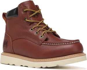 Work Boots for Men, 6" EH Lightweight Soft Toe Mens Work Boots, Non-Slip Anti-Fatigue Working Shoes with Durable Rubber EVA Outsole